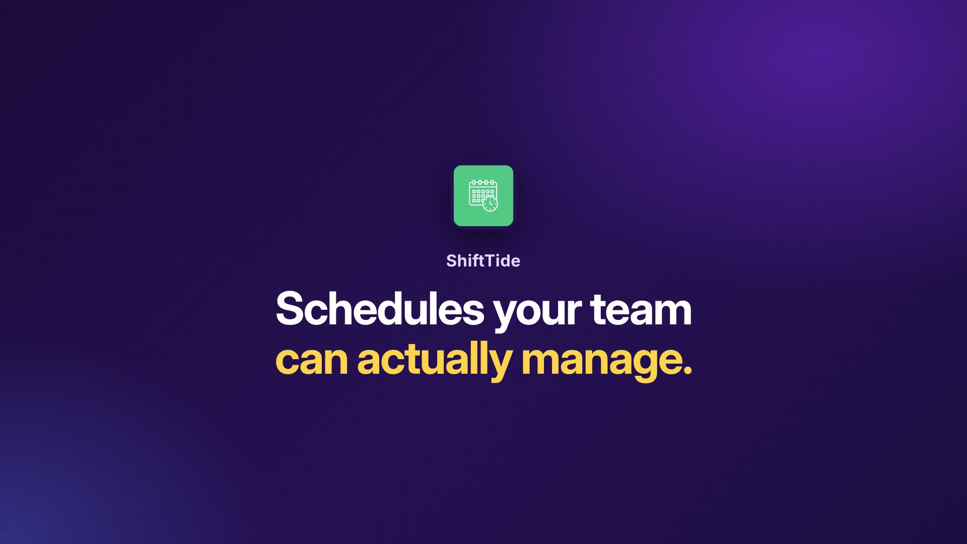 ShiftTide: staff scheduling with drag-and-drop and shift swaps